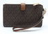 Michael Kors JetSet Double Zip Wristlet PhoneWallet Brown Michael Kors Wallets